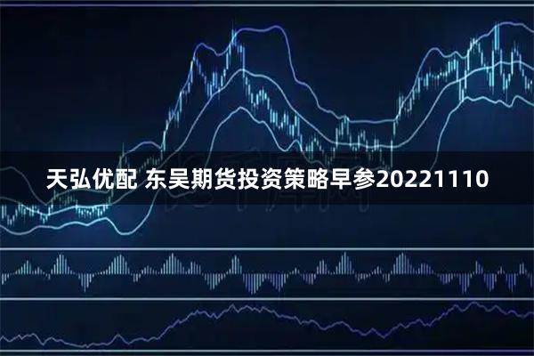 天弘优配 东吴期货投资策略早参20221110